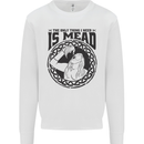 Viking Mead Funny Alcohol Beer Drunk Mens Sweatshirt Jumper White