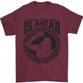 Viking Mead Funny Alcohol Beer Drunk Mens T-Shirt 100% Cotton Maroon