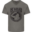 Viking Mead Funny Alcohol Beer Drunk Mens V-Neck Cotton T-Shirt Charcoal