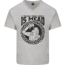 Viking Mead Funny Alcohol Beer Drunk Mens V-Neck Cotton T-Shirt Sports Grey