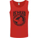 Viking Mead Funny Alcohol Beer Drunk Mens Vest Tank Top Red