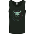 Viking Skull Runic Text Mens Vest Tank Top Black