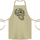 Viking Skull Symbols Cotton Apron 100% Organic Khaki