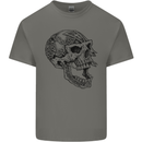 Viking Skull Symbols Kids T-Shirt Childrens Charcoal