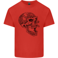 Viking Skull Symbols Kids T-Shirt Childrens Red