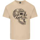 Viking Skull Symbols Mens Cotton T-Shirt Tee Top Sand