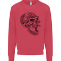 Viking Skull Symbols Mens Sweatshirt Jumper Heliconia