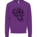 Viking Skull Symbols Mens Sweatshirt Jumper Purple