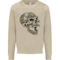 Viking Skull Symbols Mens Sweatshirt Jumper Sand