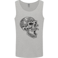Viking Skull Symbols Mens Vest Tank Top Sports Grey