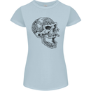 Viking Skull Symbols Womens Petite Cut T-Shirt Light Blue