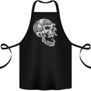 Viking Skull Symbols wp Cotton Apron 100% Organic Black