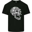 Viking Skull Symbols wp Kids T-Shirt Childrens Black