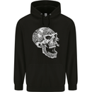Viking Skull Symbols wp Mens Hoodie Black