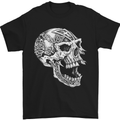 Viking Skull Symbols wp Mens T-Shirt Cotton Gildan Black