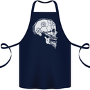 Viking Skull Thor Valhalla Norse Mythology Cotton Apron 100% Organic Navy Blue