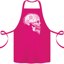 Viking Skull Thor Valhalla Norse Mythology Cotton Apron 100% Organic Pink