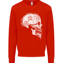 Viking Skull Thor Valhalla Norse Mythology Kids Sweatshirt Jumper Bright Red