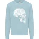 Viking Skull Thor Valhalla Norse Mythology Kids Sweatshirt Jumper Light Blue