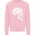 Viking Skull Thor Valhalla Norse Mythology Kids Sweatshirt Jumper Light Pink