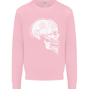 Viking Skull Thor Valhalla Norse Mythology Kids Sweatshirt Jumper Light Pink