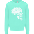 Viking Skull Thor Valhalla Norse Mythology Kids Sweatshirt Jumper Peppermint
