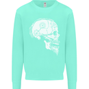 Viking Skull Thor Valhalla Norse Mythology Kids Sweatshirt Jumper Peppermint