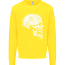 Viking Skull Thor Valhalla Norse Mythology Kids Sweatshirt Jumper Yellow
