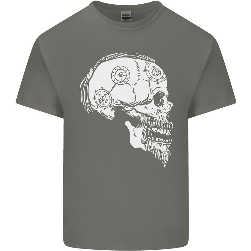 Viking Skull Thor Valhalla Norse Mythology Kids T-Shirt Childrens Charcoal