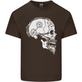 Viking Skull Thor Valhalla Norse Mythology Kids T-Shirt Childrens Chocolate