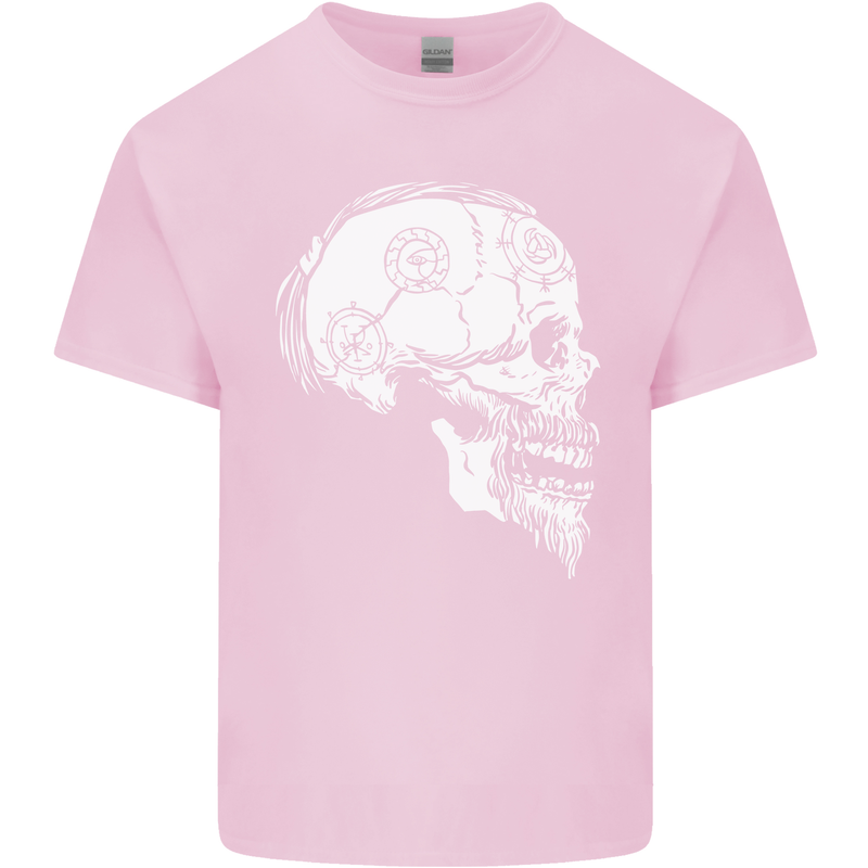Viking Skull Thor Valhalla Norse Mythology Kids T-Shirt Childrens Light Pink