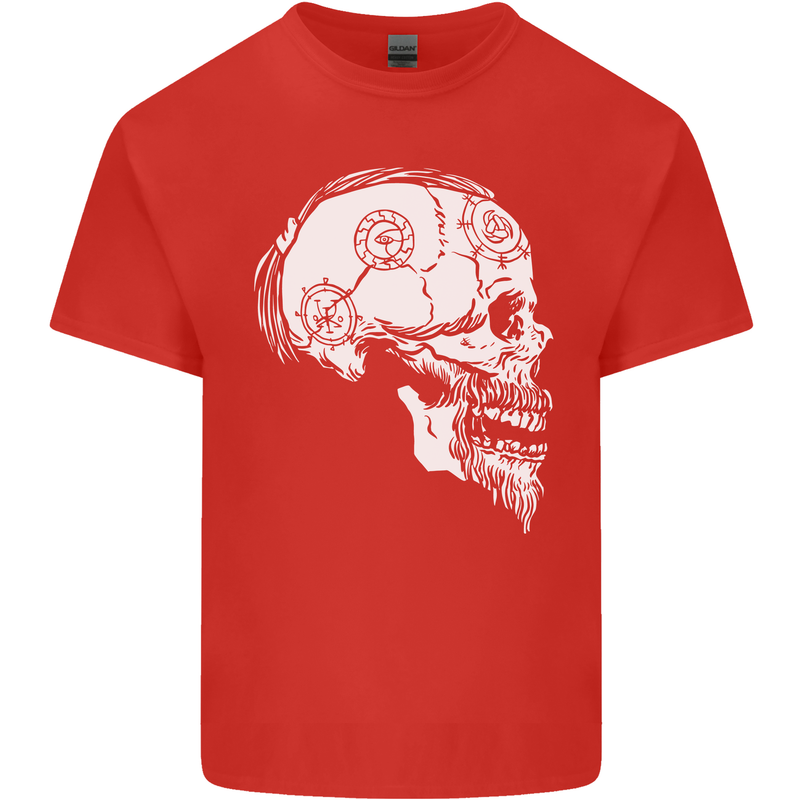Viking Skull Thor Valhalla Norse Mythology Kids T-Shirt Childrens Red