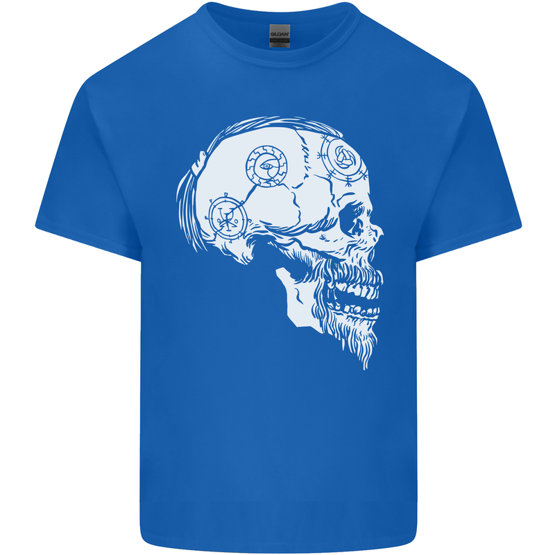 Viking Skull Thor Valhalla Norse Mythology Kids T-Shirt Childrens Royal Blue