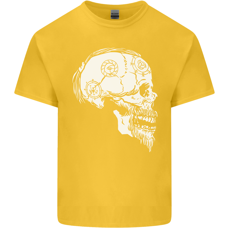 Viking Skull Thor Valhalla Norse Mythology Kids T-Shirt Childrens Yellow