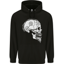 Viking Skull Thor Valhalla Norse Mythology Mens 80% Cotton Hoodie Black