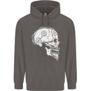 Viking Skull Thor Valhalla Norse Mythology Mens 80% Cotton Hoodie Charcoal