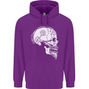 Viking Skull Thor Valhalla Norse Mythology Mens 80% Cotton Hoodie Purple