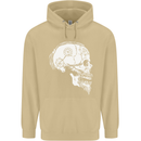 Viking Skull Thor Valhalla Norse Mythology Mens 80% Cotton Hoodie Sand