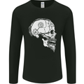 Viking Skull Thor Valhalla Norse Mythology Mens Long Sleeve T-Shirt Black