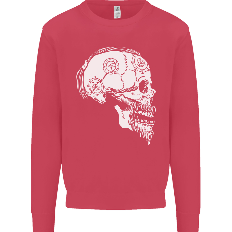 Viking Skull Thor Valhalla Norse Mythology Mens Sweatshirt Jumper Heliconia