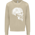 Viking Skull Thor Valhalla Norse Mythology Mens Sweatshirt Jumper Sand