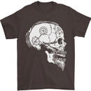 Viking Skull Thor Valhalla Norse Mythology Mens T-Shirt Cotton Gildan Dark Chocolate
