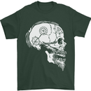 Viking Skull Thor Valhalla Norse Mythology Mens T-Shirt Cotton Gildan Forest Green