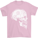 Viking Skull Thor Valhalla Norse Mythology Mens T-Shirt Cotton Gildan Light Pink