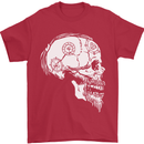 Viking Skull Thor Valhalla Norse Mythology Mens T-Shirt Cotton Gildan Red