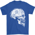 Viking Skull Thor Valhalla Norse Mythology Mens T-Shirt Cotton Gildan Royal Blue
