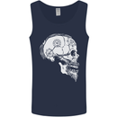 Viking Skull Thor Valhalla Norse Mythology Mens Vest Tank Top Navy Blue
