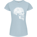 Viking Skull Thor Valhalla Norse Mythology Womens Petite Cut T-Shirt Light Blue