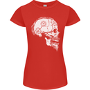 Viking Skull Thor Valhalla Norse Mythology Womens Petite Cut T-Shirt Red