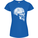 Viking Skull Thor Valhalla Norse Mythology Womens Petite Cut T-Shirt Royal Blue
